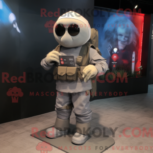 Mascot character of a Gray...