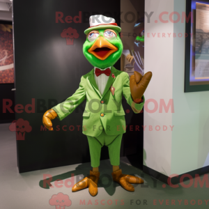 Mascot character of a Green...