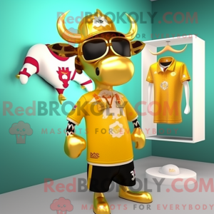 Maskottchen einer goldenen...