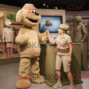 Maskot-karakter af en Tan...
