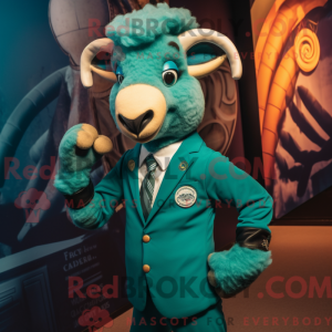 Postava maskota Teal Ram...