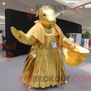 Maskottchen eines goldenen...