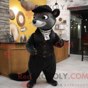 Mascot character of a Black...