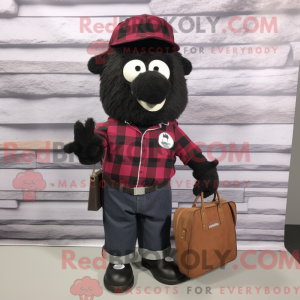 Maskot postava černé řepy...