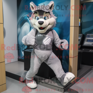 Mascot character of a Gray...