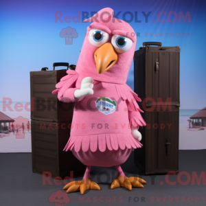 Mascot character of a Pink...