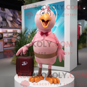 Mascot character of a Pink...