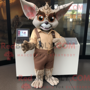 Mascot karakter van een Tan...