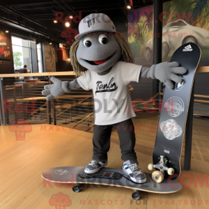 Mascot character of a Gray...