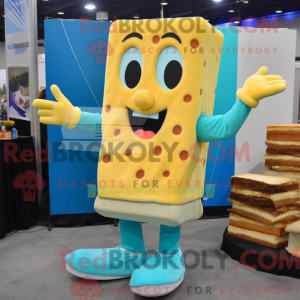 Mascot character of a Cyan...