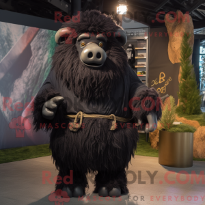 Personaje mascota de un yak...