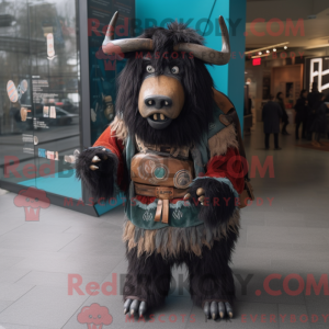 Mascot character of a Black...