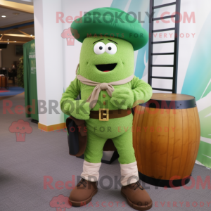 Mascot character of a Green...