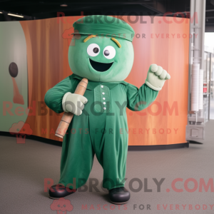 Mascot character of a Green...