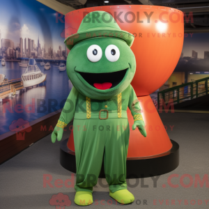 Mascot character of a Green...