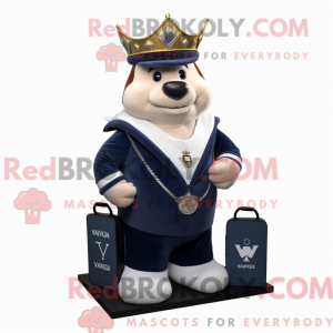 Mascot character of a Navy...