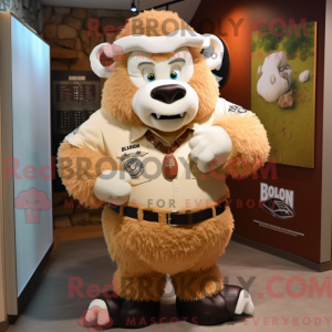 Maskot karakter af en creme...