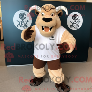 Maskot karakter af en creme...