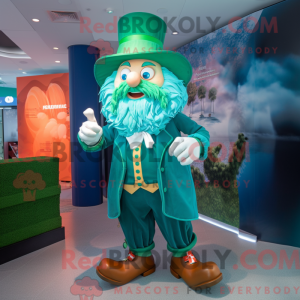 Mascot character of a Cyan...