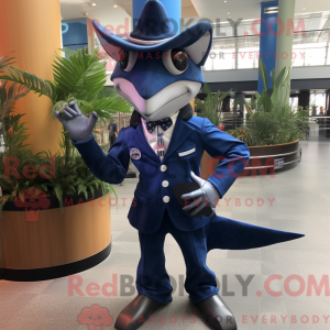 Mascot character of a Navy...