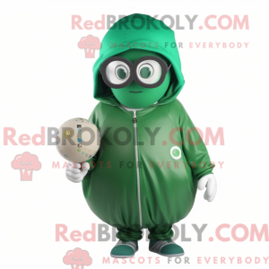 Mascot character of a Green...