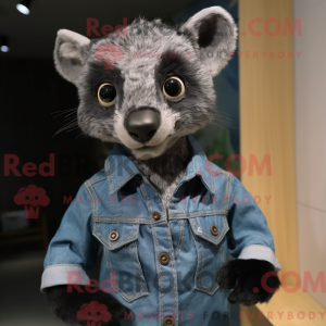 Maskottchen einer schwarzen...