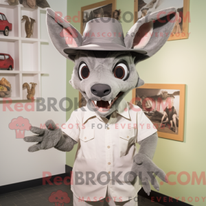 Mascot character of a Gray...