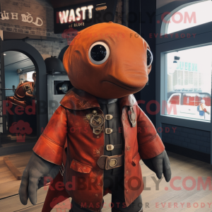 Mascot character of a Rust...