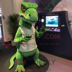 Mascot character of a Green...