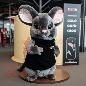 Sort Chinchilla maskot...