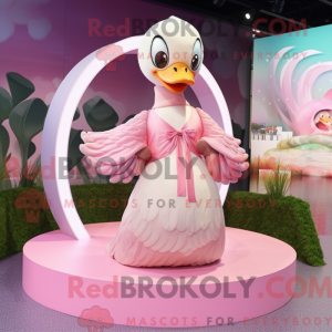 Personaje mascota de cisnes...