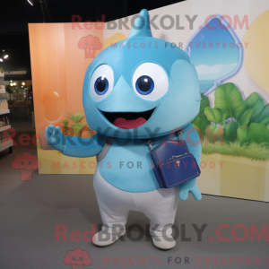 Mascot character of a Cyan...