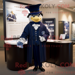 Mascot character of a Navy...