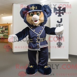 Maskotfigur af et Navy...