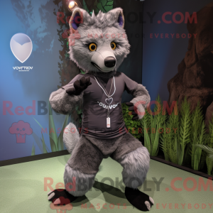 Mascot character of a Gray...