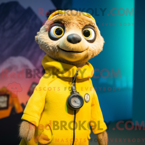 Maskottchen eines gelben...