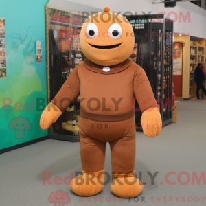Mascot character of a Brown...