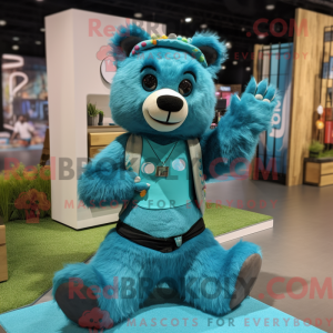 Personaje mascota de un oso...