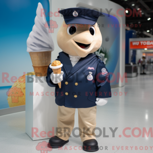 Mascot character of a Navy...