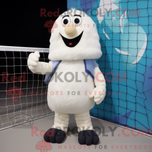 Mascot character of a White...