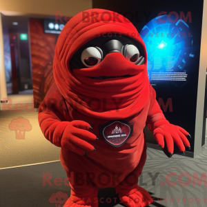Mascot character of a Red...