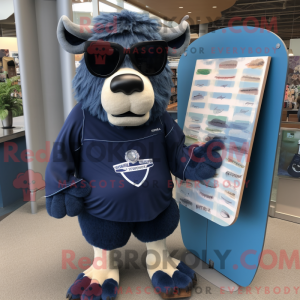 Mascot character of a Navy...