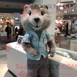 Maskottchen eines grauen...