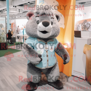 Mascot character of a Gray...