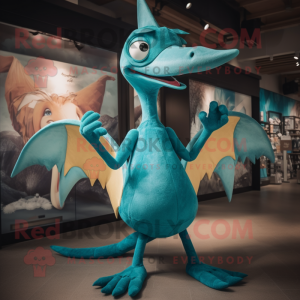 Teal Pterodactyl mascotte...