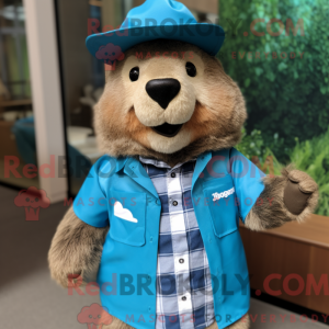 Mascottefiguur van een...