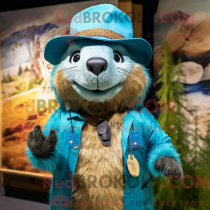 Mascottefiguur van een...