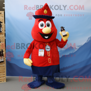 Mascot character of a Navy...