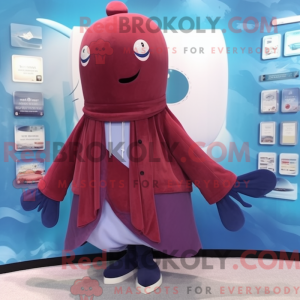 Postava maskota kaštanově...