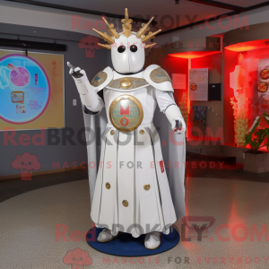 Mascot character of a White...